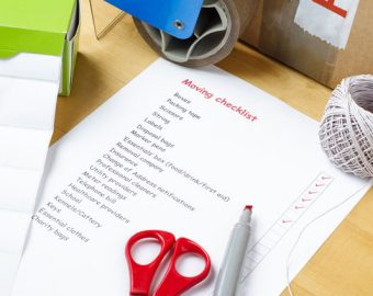 moving checklist being created
