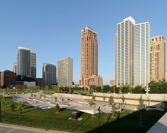 South Loop with sky scrapers in the background