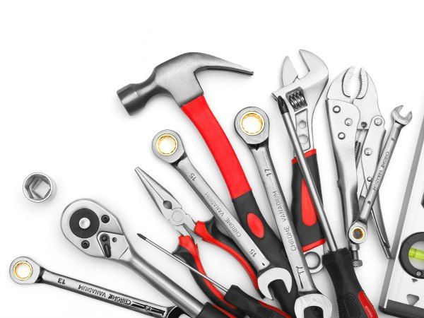 A pile of different tools.