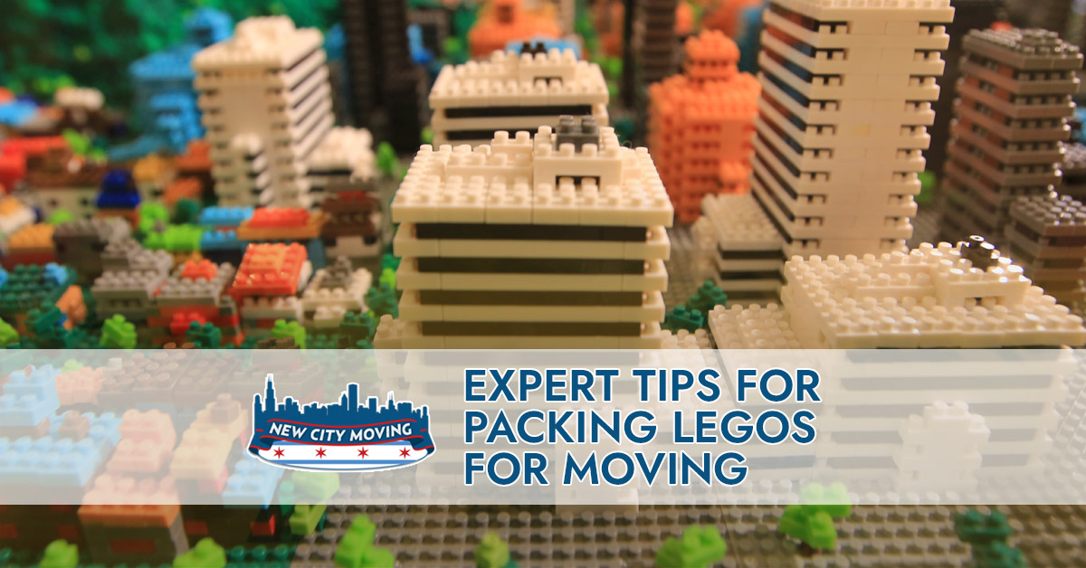 Packing legos for moving.