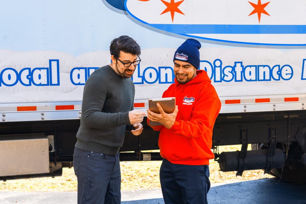 New city movers explaining interstate moves.