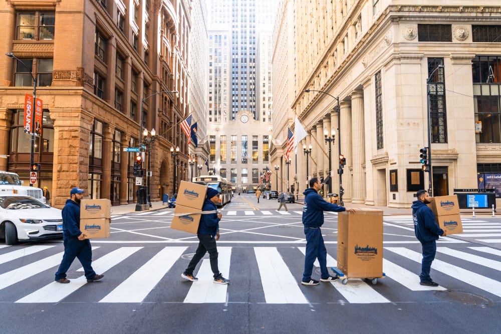 New city moving crew.