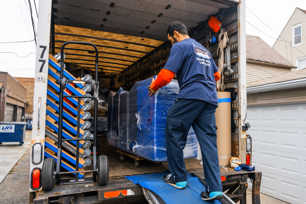 New city movers and how to properly pack a truck.