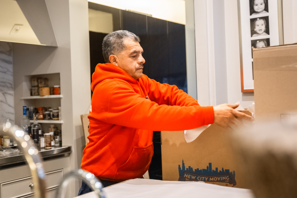 New city moving unpacking.