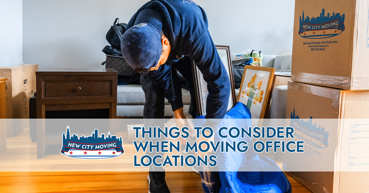 Moving office locations.