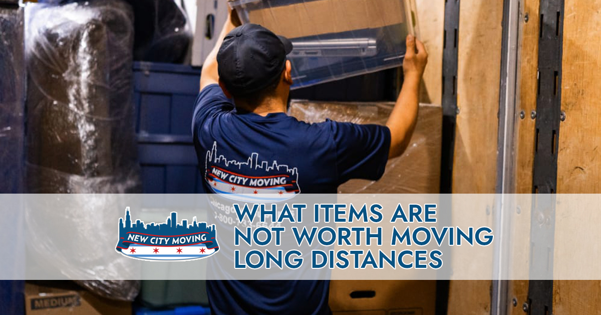 New city moving arranging items.