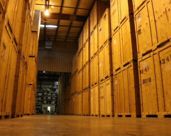 Storage services support office relocations.