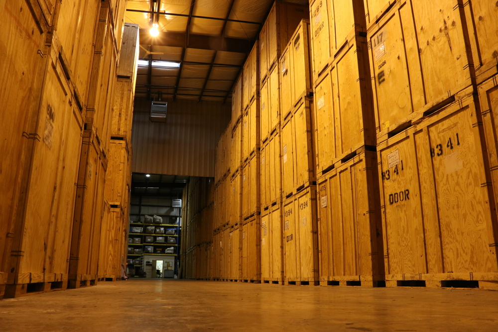 Storage services support office relocations.