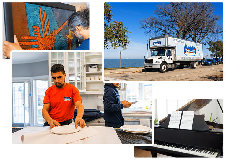 Chicago, IL local specialty movers.