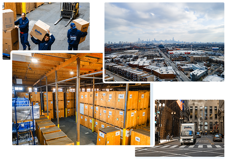 Warehouse moving and packing solutions in Illinois.
