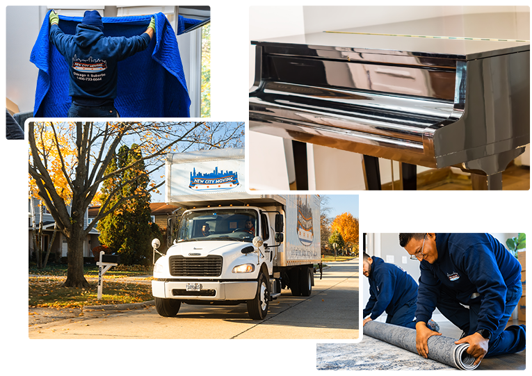 Moving and packing for pianos.